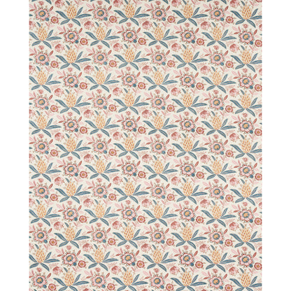 SCHUMACHER FABRIC  WILLIAMSBURG LAFAYETTE BOTANICAL   ROSSO ANTICO   - 180252