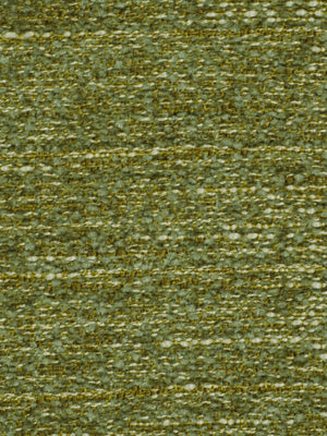 Silver Sage upholstery fabric in olive-green tweed boucle with gold metallic threads and a textured weave.