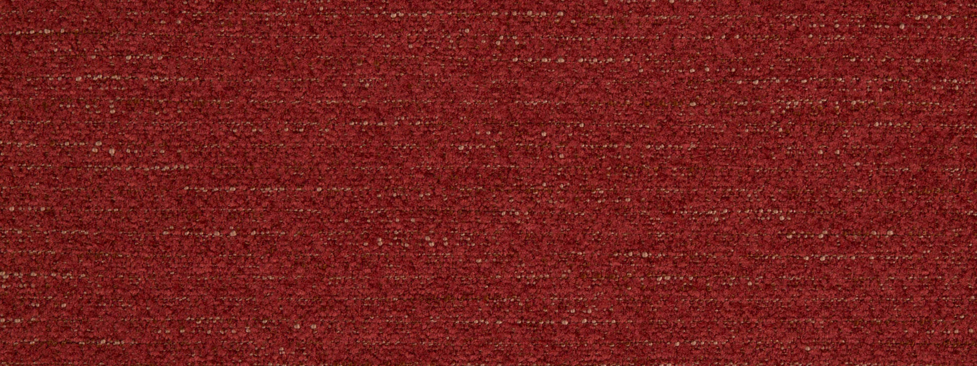Maroon textured fabric with a speckled looped weave; dense upholstery fabric.
