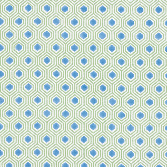 SCHUMACHER  EASY ELEMENTS OTIS HAND PRINT PRINTS PRINTS GREEN , BLUE   - 180371