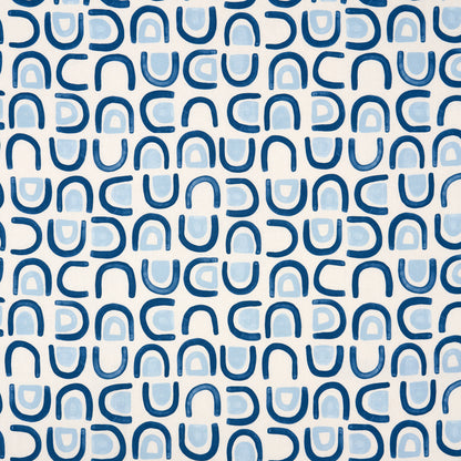 SCHUMACHER  HADIYA WILLIAMS THRESHOLD PRINTED LINEN PRINTS PRINTS LAPIS   - 180422