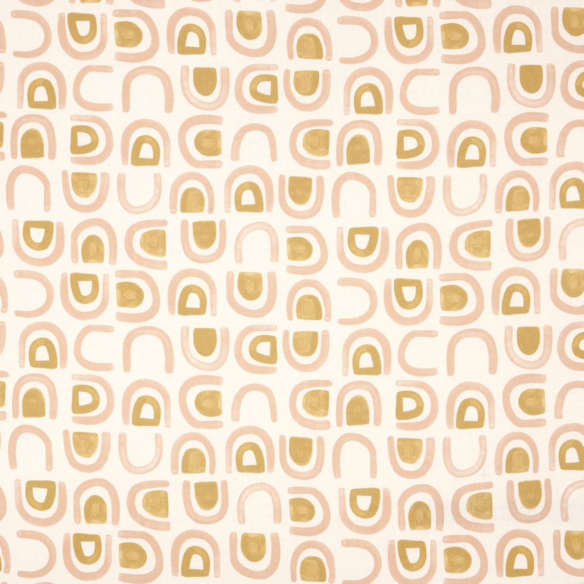 SCHUMACHER  HADIYA WILLIAMS THRESHOLD PRINTED LINEN PRINTS PRINTS SALT , OCHRE   - 180423