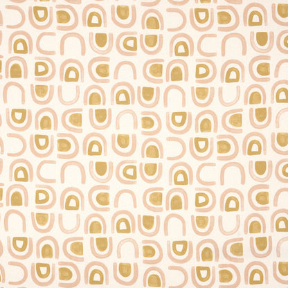 SCHUMACHER  HADIYA WILLIAMS THRESHOLD PRINTED LINEN PRINTS PRINTS SALT , OCHRE   - 180423