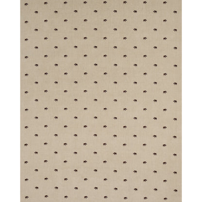 SCHUMACHER  MARIE-CHANTAL Buffalo Embroidered Linen EMBROIDERIES,HIGH PERFORMANCE EMBROIDERIES,HIGH PERFORMANCE NATURAL   - 180450