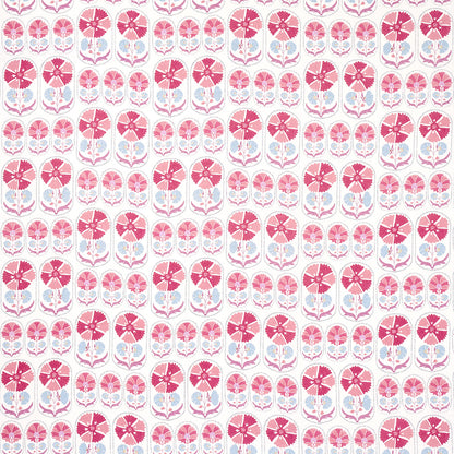 SCHUMACHER  BOHEMIA ANJUNA FLORAL LINEN PRINT PRINTS PRINTS MULBERRY   - 180480