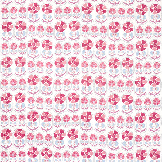 SCHUMACHER  BOHEMIA ANJUNA FLORAL LINEN PRINT PRINTS PRINTS MULBERRY   - 180480