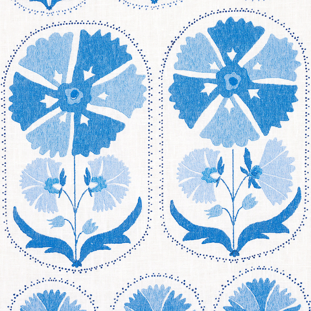 SCHUMACHER  BOHEMIA ANJUNA FLORAL LINEN PRINT PRINTS PRINTS PORCELAIN   - 180481