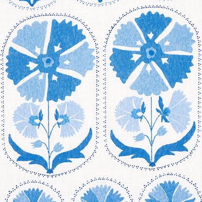 SCHUMACHER  BOHEMIA ANJUNA FLORAL LINEN PRINT PRINTS PRINTS PORCELAIN   - 180481