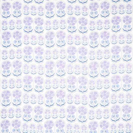 SCHUMACHER  BOHEMIA ANJUNA FLORAL LINEN PRINT PRINTS PRINTS LILAC   - 180482