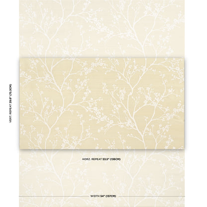 SCHUMACHER  MOON RIVER TWIGGY SILK SILKS & SATIN SILKS & SATIN CHAMPAGNE   - 180501