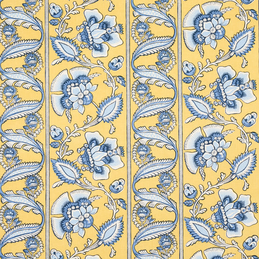 SCHUMACHER  NEW TRADITIONAL: PROVEN??AL MARIELLE VINE PRINTS PRINTS YELLOW , DELFT   - 180532