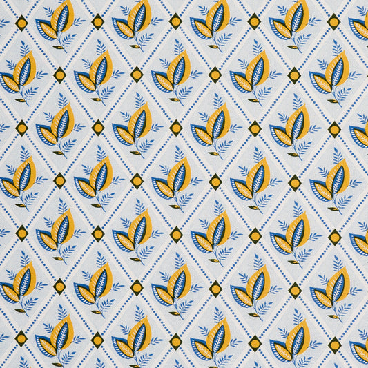 SCHUMACHER  NEW TRADITIONAL: PROVEN??AL BASILE TRELLIS PRINTS PRINTS YELLOW , BLUE   - 180572