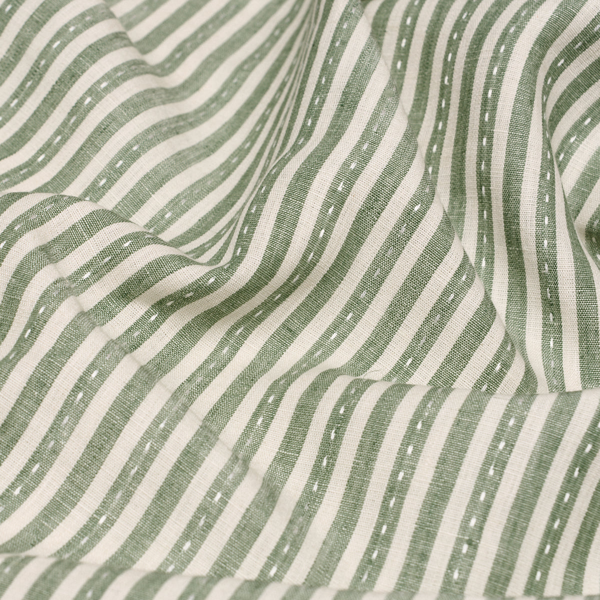 SCHUMACHER  NEW TRADITIONAL: PROVEN??AL MATHIS TICKING STRIPE PRINTS PRINTS SAGE   - 180591