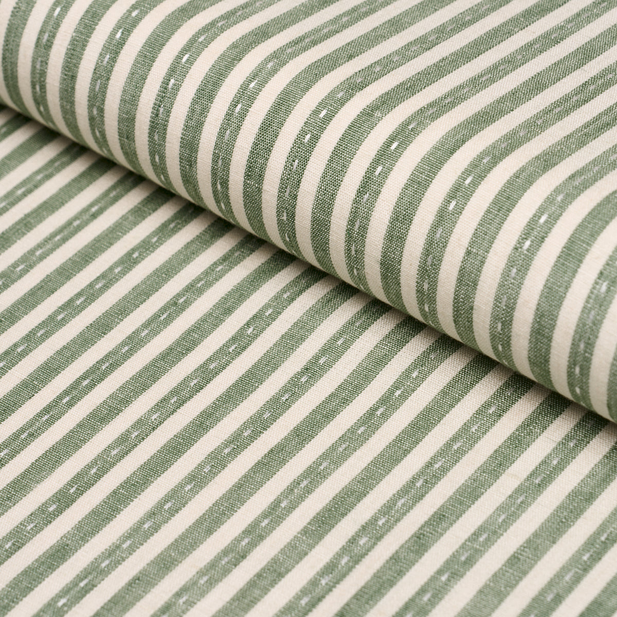 SCHUMACHER  NEW TRADITIONAL: PROVEN??AL MATHIS TICKING STRIPE PRINTS PRINTS SAGE   - 180591