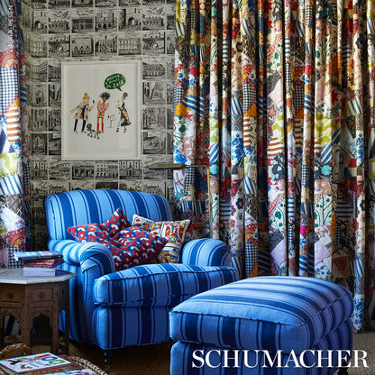 SCHUMACHER FABRIC  JOHNSON HARTIG HOTCH POTCH CRAZY QUILT   DOCUMENT   - 180650