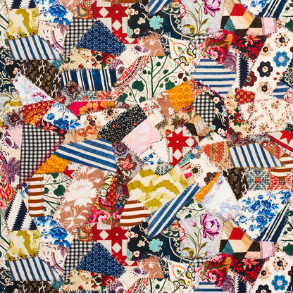 SCHUMACHER FABRIC  JOHNSON HARTIG HOTCH POTCH CRAZY QUILT   DOCUMENT   - 180650