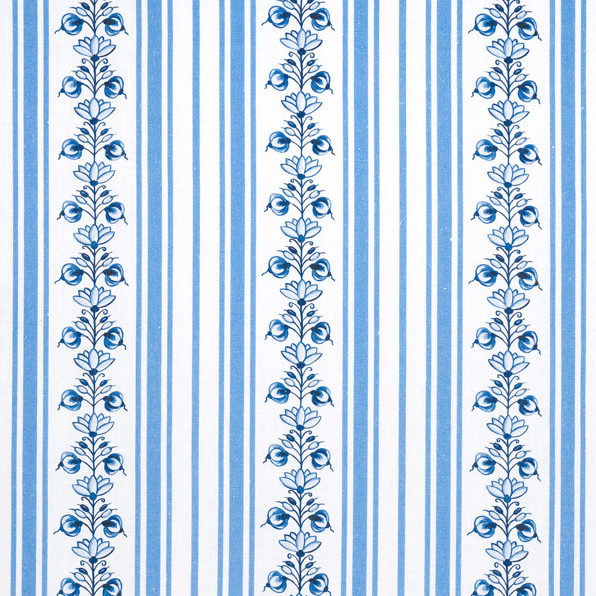 SCHUMACHER  MARIE-ANNE OUDEJANS DELFT STRIPE PRINTS PRINTS CORNFLOWER BLUE   - 180660