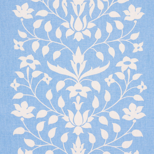 SCHUMACHER  MARIE-ANNE OUDEJANS JAIPUR MUGHAL FLOWER   Cornflower Blue   - 180681