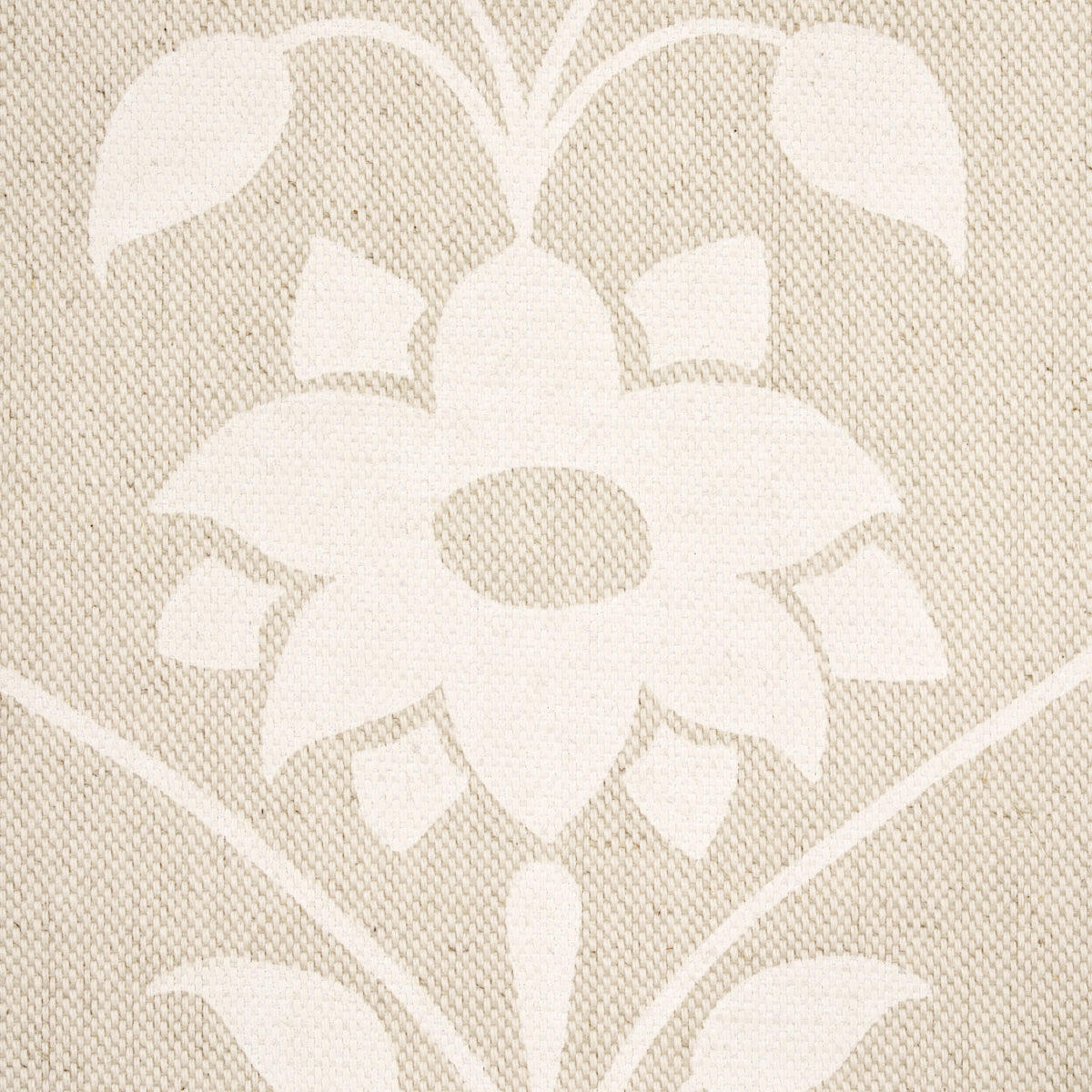 SCHUMACHER  MARIE-ANNE OUDEJANS JAIPUR MUGHAL FLOWER   Ivory On Natural   - 180682