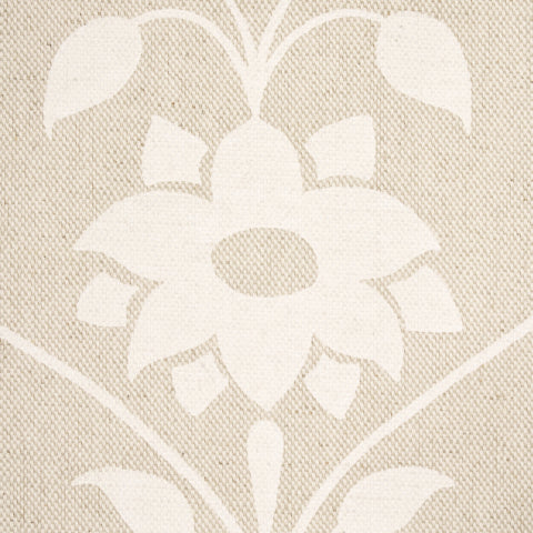 SCHUMACHER  MARIE-ANNE OUDEJANS JAIPUR MUGHAL FLOWER   Ivory On Natural   - 180682