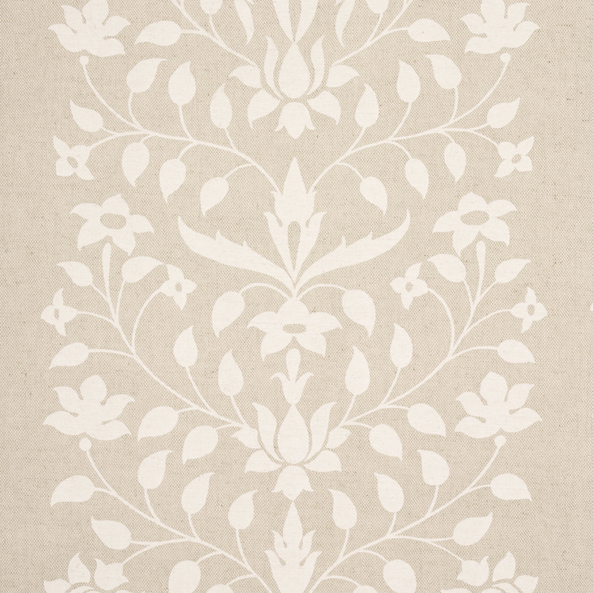 SCHUMACHER  MARIE-ANNE OUDEJANS JAIPUR MUGHAL FLOWER   Ivory On Natural   - 180682