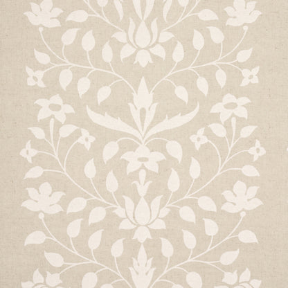 SCHUMACHER  MARIE-ANNE OUDEJANS JAIPUR MUGHAL FLOWER   Ivory On Natural   - 180682