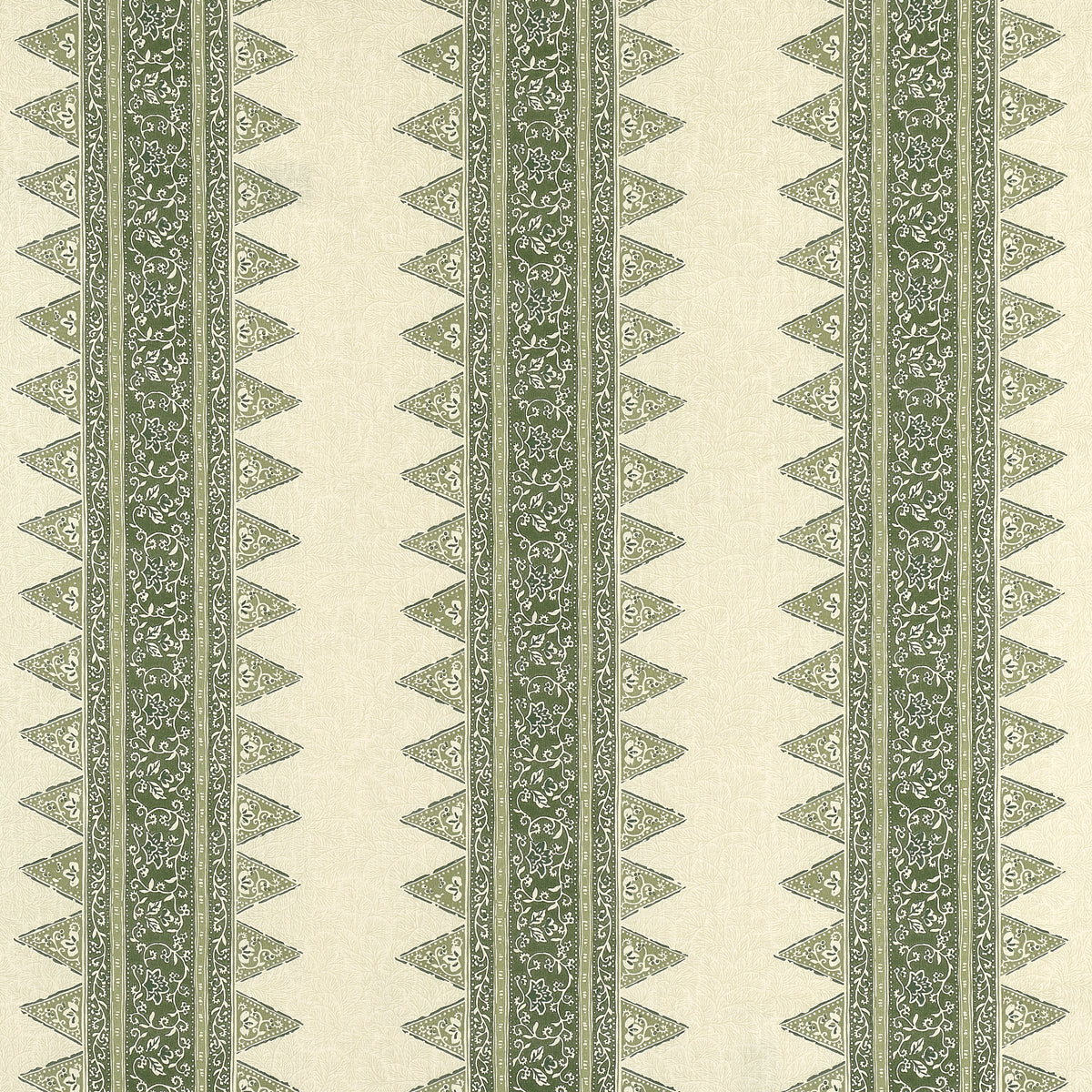 SCHUMACHER FABRIC  MARK D. SIKES FOXGLOVE INDOOR/OUTDOOR   LEAF GREEN   - 180720