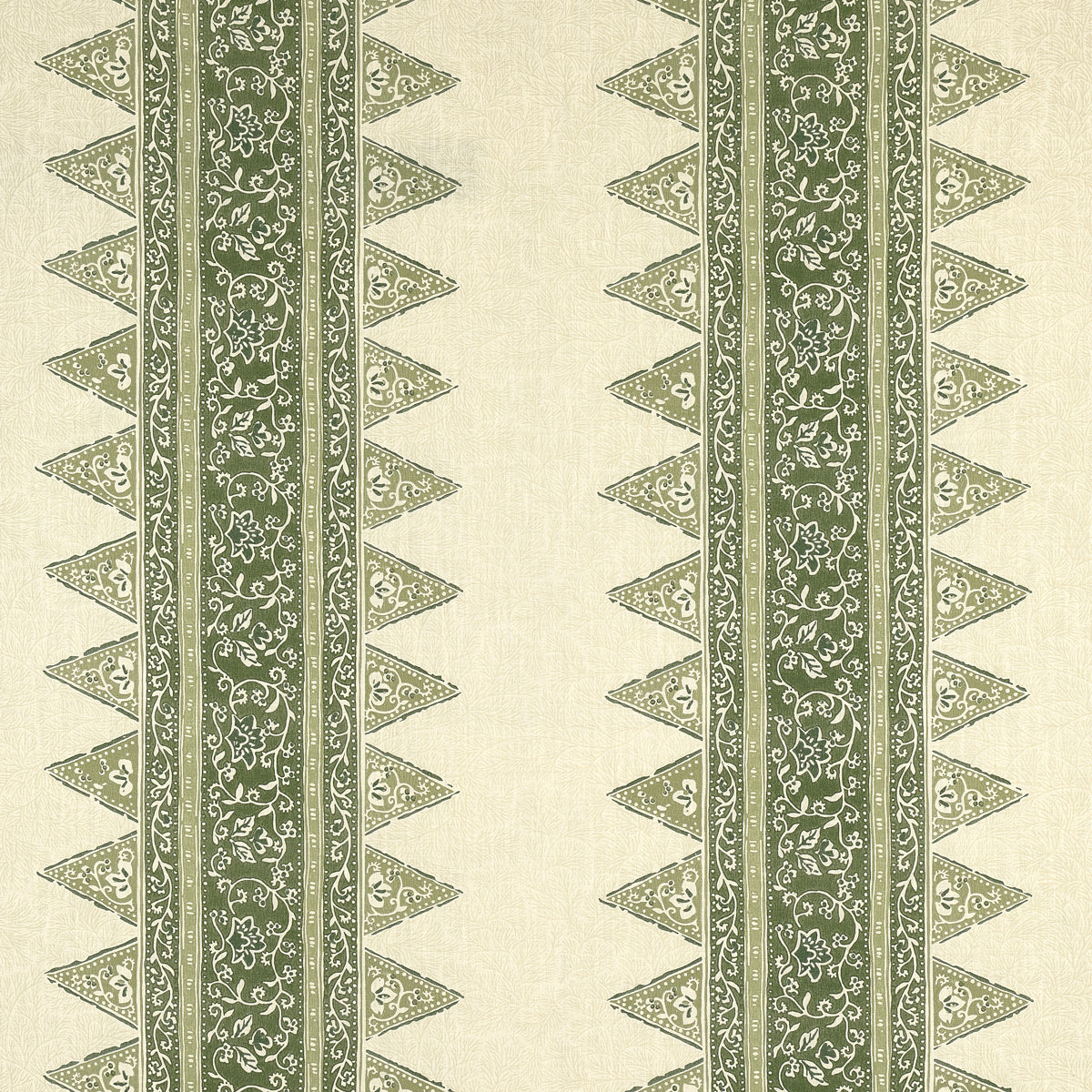 SCHUMACHER FABRIC  MARK D. SIKES FOXGLOVE INDOOR/OUTDOOR   LEAF GREEN   - 180720