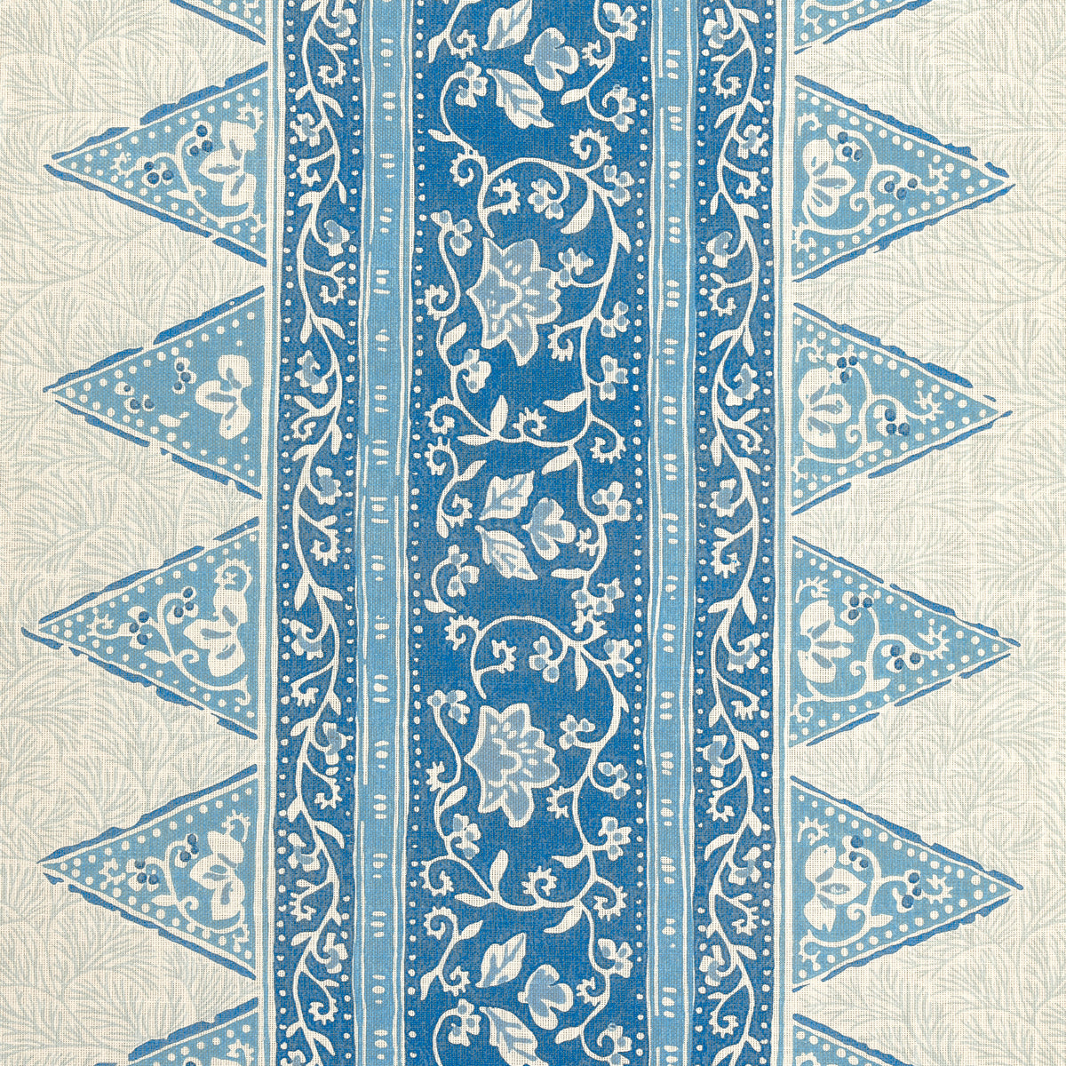 SCHUMACHER FABRIC  MARK D. SIKES FOXGLOVE INDOOR/OUTDOOR   INDIGO   - 180721