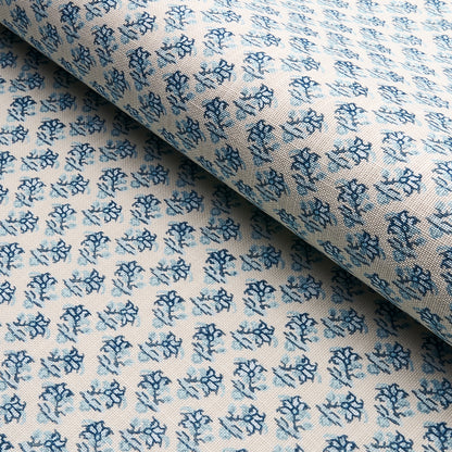 SCHUMACHER FABRIC  MARK D. SIKES OLEANDER INDOOR/OUTDOOR   INDIGO   - 180760