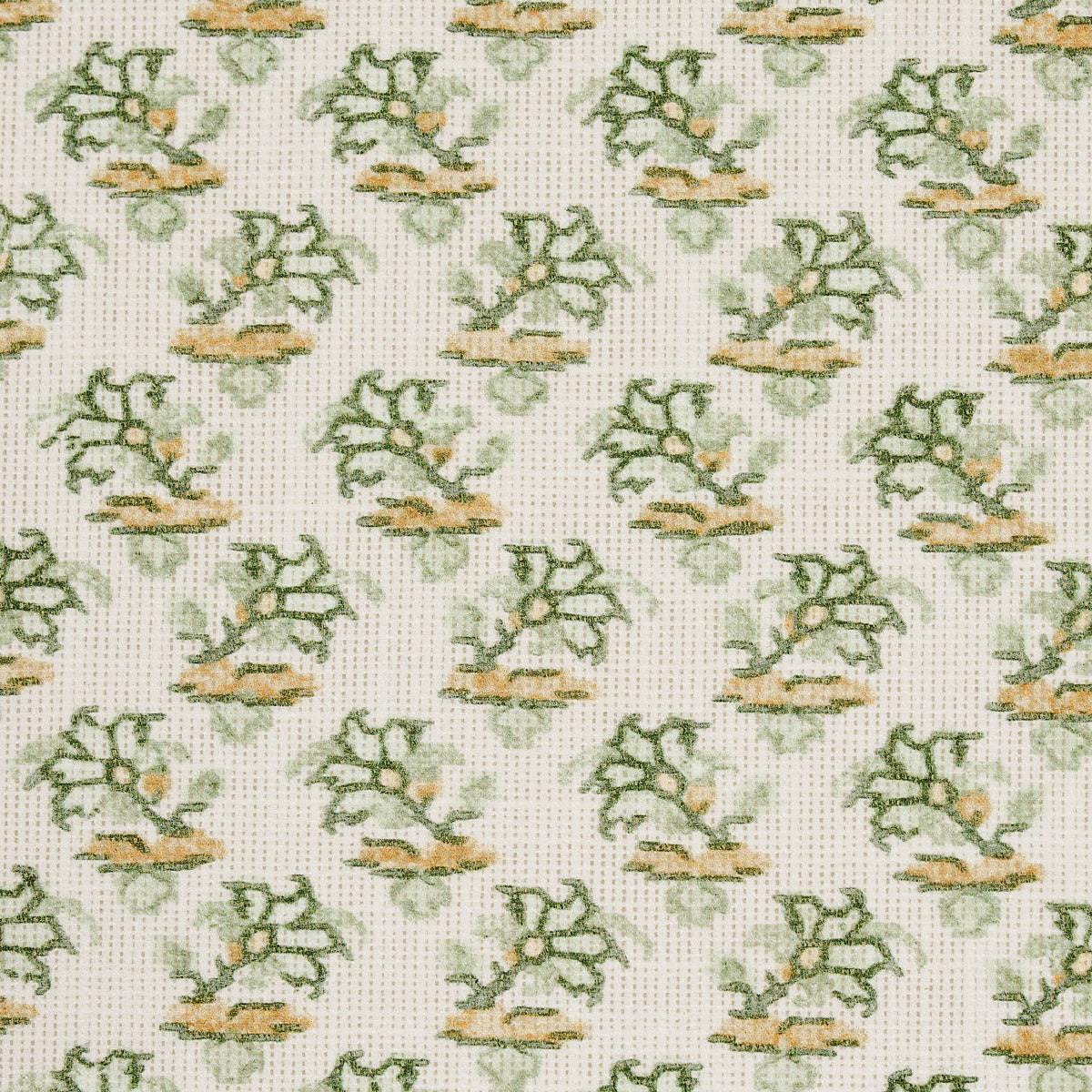 SCHUMACHER FABRIC  MARK D. SIKES OLEANDER INDOOR/OUTDOOR   LEAF GREEN   - 180761