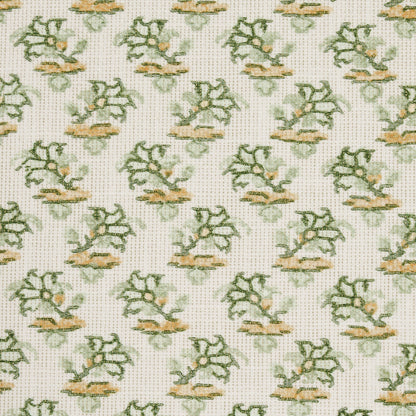 SCHUMACHER FABRIC  MARK D. SIKES OLEANDER INDOOR/OUTDOOR   LEAF GREEN   - 180761