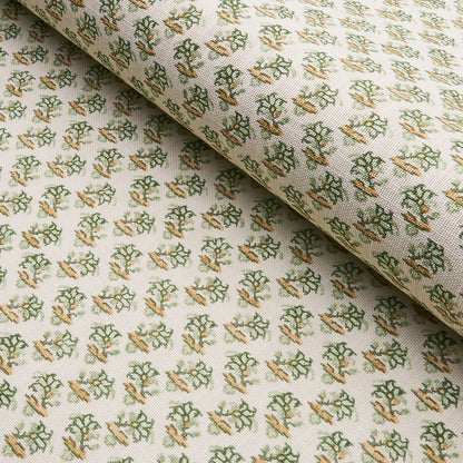 SCHUMACHER FABRIC  MARK D. SIKES OLEANDER INDOOR/OUTDOOR   LEAF GREEN   - 180761