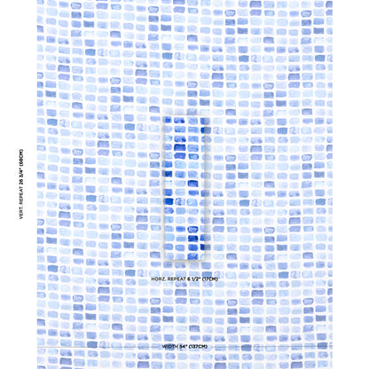 SCHUMACHER  MARY MCDONALD PALETTE INDOOR/OUTDOOR PATTERN WOVENS,HIGH PERFORMANCE,INDOOR/OUTDOOR PATTERN WOVENS,HIGH PERFORMANCE,INDOOR/OUTDOOR LAPIS   - 180780