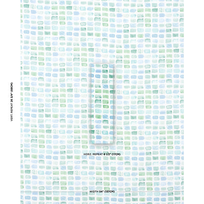 SCHUMACHER  MARY MCDONALD PALETTE INDOOR/OUTDOOR PATTERN WOVENS,HIGH PERFORMANCE,INDOOR/OUTDOOR PATTERN WOVENS,HIGH PERFORMANCE,INDOOR/OUTDOOR SEAGLASS   - 180781