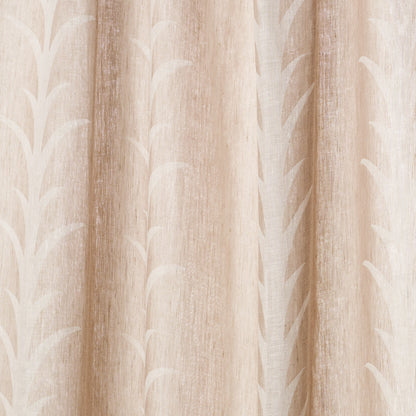 SCHUMACHER  ESSENTIALS: SHEERS & CASEMENTS ACANTHUS STRIPE SHEER SHEERS & CASEMENTS SHEERS & CASEMENTS TAUPE   - 180800