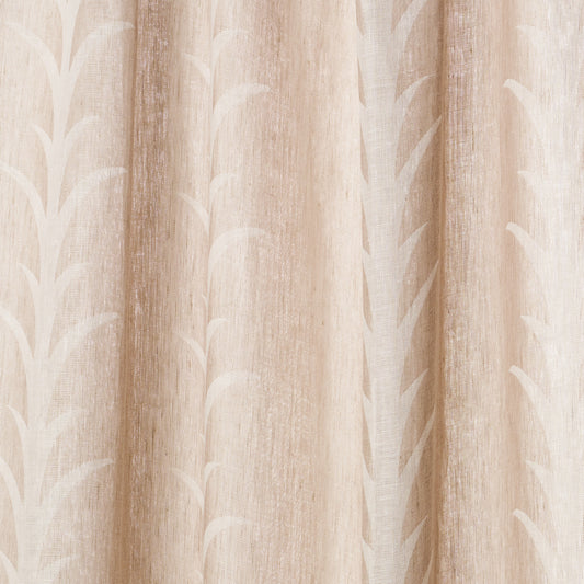 SCHUMACHER  ESSENTIALS: SHEERS & CASEMENTS ACANTHUS STRIPE SHEER SHEERS & CASEMENTS SHEERS & CASEMENTS TAUPE   - 180800