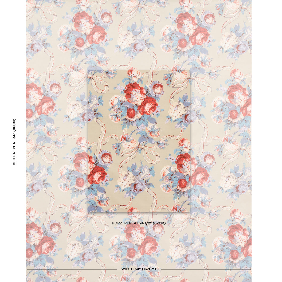 SCHUMACHER  NEW OLD-FASHIONED QUEENIES FLORAL CHINTZ PRINTS PRINTS CHELSEA GARDEN   - 180811