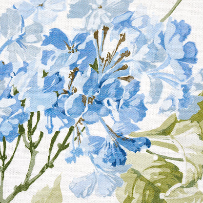 SCHUMACHER FABRIC  NEW OLD-FASHIONED SUMMER HYDRANGEA   BLUE HYDRANGEA   - 180822