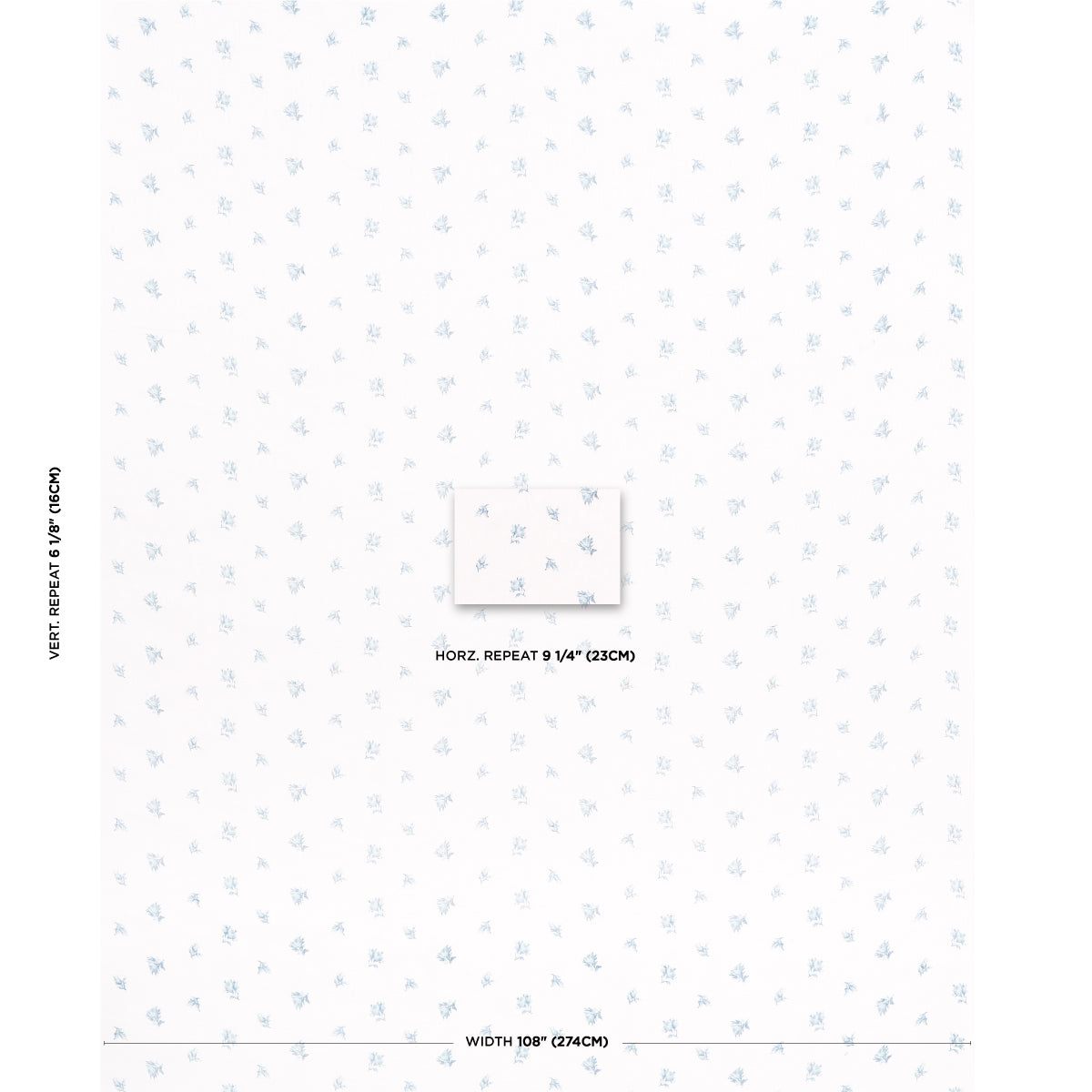 SCHUMACHER  NEW OLD-FASHIONED MARGIE FLORAL SHEER SHEERS & CASEMENTS SHEERS & CASEMENTS SOFT BLUE   - 180831