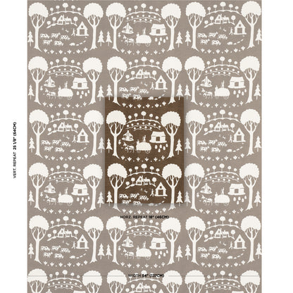 SCHUMACHER  Folly Cove Farm Scene PRINTS PRINTS Brown   - 180881