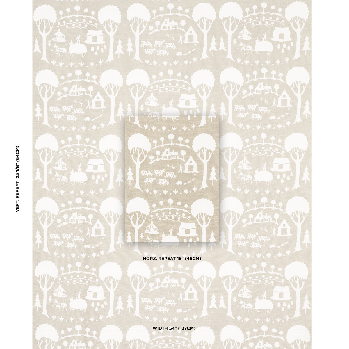 SCHUMACHER  YANKEE DOODLE DANDY FARM SCENE   Neutral   - 180882