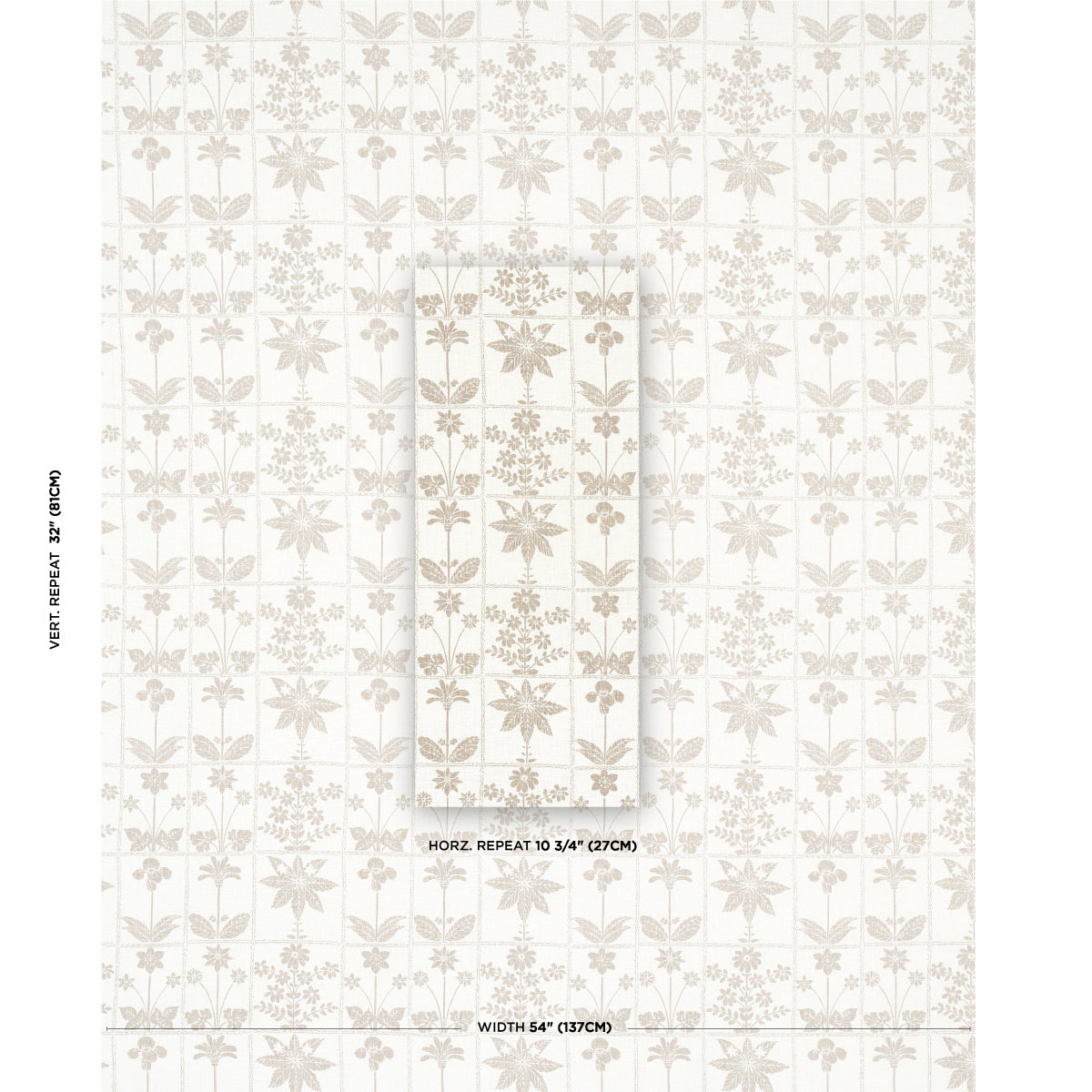 SCHUMACHER  FOLLY COVE GEORGIA WILDFLOWERS PRINTS PRINTS NEUTRAL   - 180891