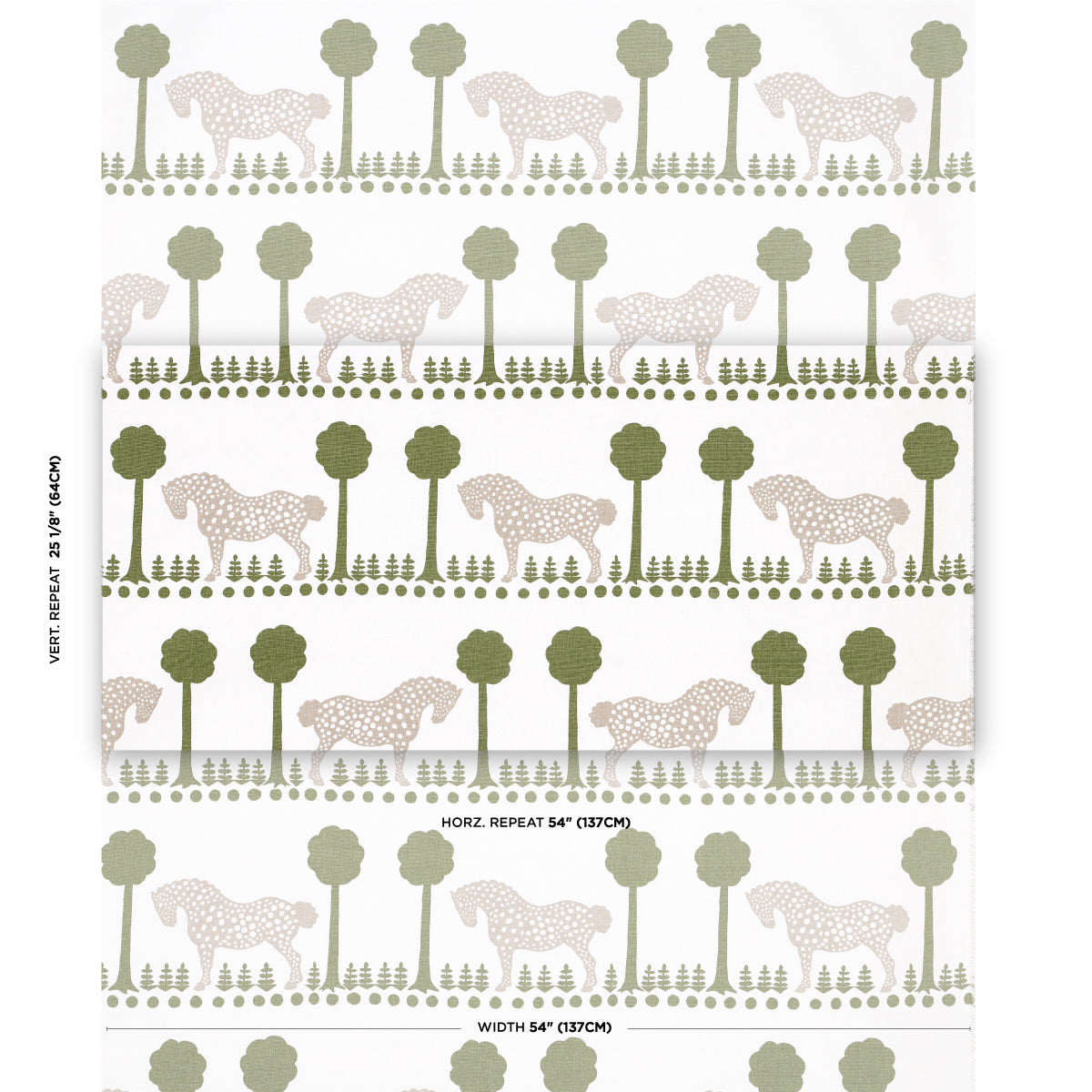 SCHUMACHER  FOLLY COVE POLKA DOT PONY   Olive   - 180900