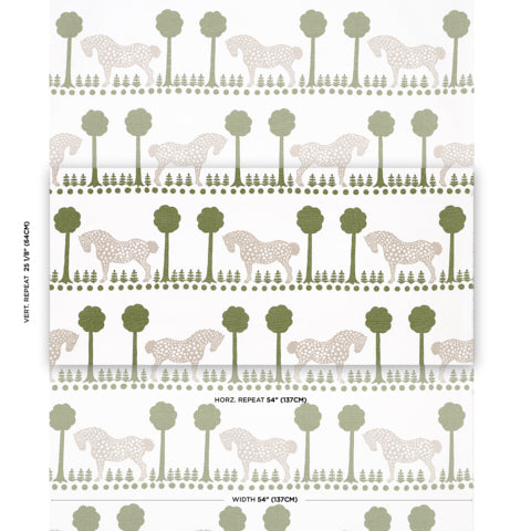 SCHUMACHER  FOLLY COVE POLKA DOT PONY   Olive   - 180900