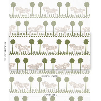 SCHUMACHER  FOLLY COVE POLKA DOT PONY   Olive   - 180900