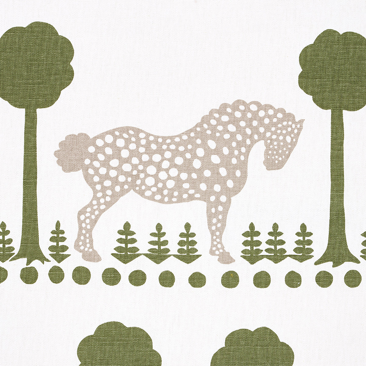 SCHUMACHER  FOLLY COVE POLKA DOT PONY   Olive   - 180900