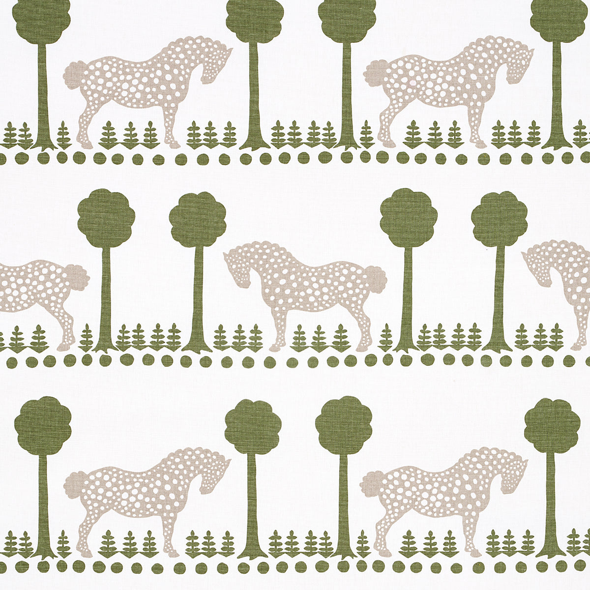 SCHUMACHER  FOLLY COVE POLKA DOT PONY   Olive   - 180900