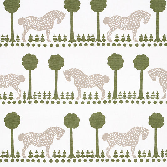 SCHUMACHER  FOLLY COVE POLKA DOT PONY   Olive   - 180900