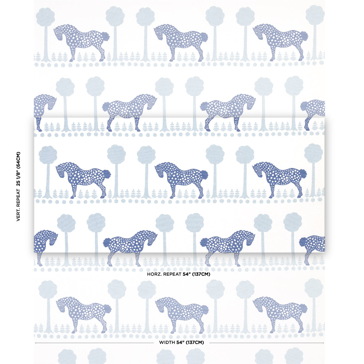 SCHUMACHER  FOLLY COVE POLKA DOT PONY   Blue   - 180901